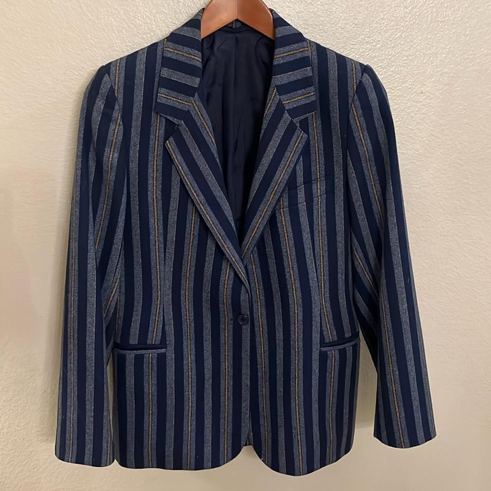 Rosner Avantgardistische Mode Stripped Blazer US Size 8